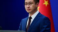 Lin Jian, porta-voz do Ministério das Relações Exteriores, reafirma a determinação da China em proteger seus interesses comerciais. - Divulgação
