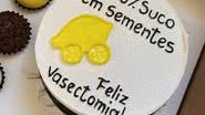 Confeitaria cria Bolo inusitado para comemorar vasectomia de cliente - Divulgação