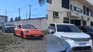 Na garagem da cobertura o homem ostentava dois Porsches e duas Land Rovers. - Divulgação