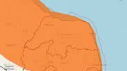 Rio Grande do Norte em Alerta Laranja para Chuvas - Reprodução