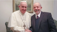 Lula será acompanhado por Alcolumbre, Motta e Barroso no velório do papa - Reprodução