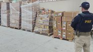 A empresa responsável pela carga não possuía licença para o transporte desse tipo de material, o que levou à aplicação de multa - Divulgação/PRF