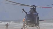 O helicóptero Potiguar 02, da Secretaria de Estado da Segurança Pública e da Defesa Social (SESED), também foi acionado para ajudar - Reprodução/CIOPAER-RN