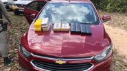 O automóvel e as drogas foram encaminhados à Delegacia de Polícia de Macaíba - Reprodução/Polícia Militar do Rio Grande do Norte