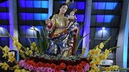 Foto da padroeira durante as festividades