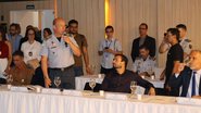Com o microfone, o Comandante-Geral da Polícia Militar do Rio Grande do Norte, coronel Alarico Azevedo - Divulgação/PMRN