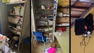Apesar do impacto, equipes da Secretaria de Educação e servidores da escola iniciaram imediatamente os trabalhos de recuperação e reorganização do espaço - Reprodução/Redes sociais