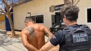 O acusado foi levado para a delegacia da cidade para a realização dos trâmites legais e depois encaminhado ao Sistema Prisional - Divulgação/Polícia Civil do RN