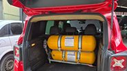 A equipe identificou que o estabelecimento não possuía o certificado de autorização do Inmetro para executar serviços de instalação e manutenção de GNV - Reprodução/Assessoria