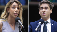 Imagem Erika Hilton protocola notícia-crime contra Nikolas Ferreira por usar celular perto de Bolsonaro