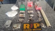 Material encontrado pelos agentes - Divulgação/PMRN