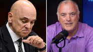 Ministro Alexandre de Moraes (STF) e Pré-candidato ao senado pelo RN, Coronel Hélio - Evaristo Sa/AFP e Reprodução/Youtube Agora RN