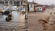 Imagem Madrugada de temporal: cidades do RN têm prejuízos e ruas transformadas em rios; confira os registros