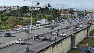 Engavetamento no viaduto da UFRN - FVF Drone