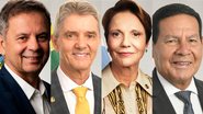 Da esquerda para a direita: Rogério Marinho, Jaime Bagattoli, Tereza Cristina e Hamilton Mourão - Reprodução/Senado Federal