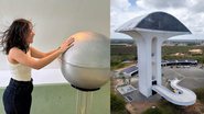 Gerador de Van der Graff, um dos experimentos mais divertidos e didáticos para mostrar como se comporta a energia no Espaço Aulas de Energia (Foto: Divulgação/Neoenergia Cosern) - Divulgação/Neoenergia Cosern