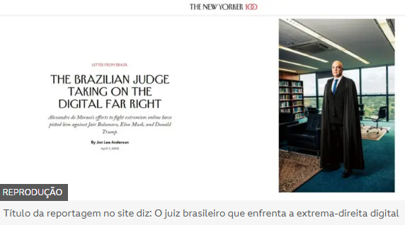 Página da revista The New Yorker