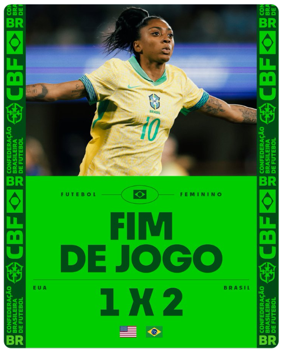 Brasil feminino vence EUA após uma década