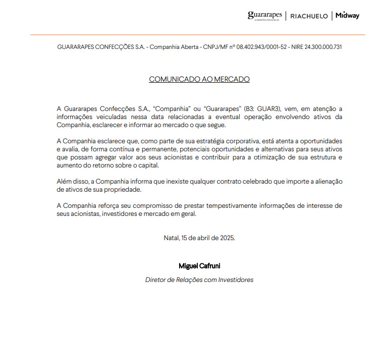 Nota da Guararapes