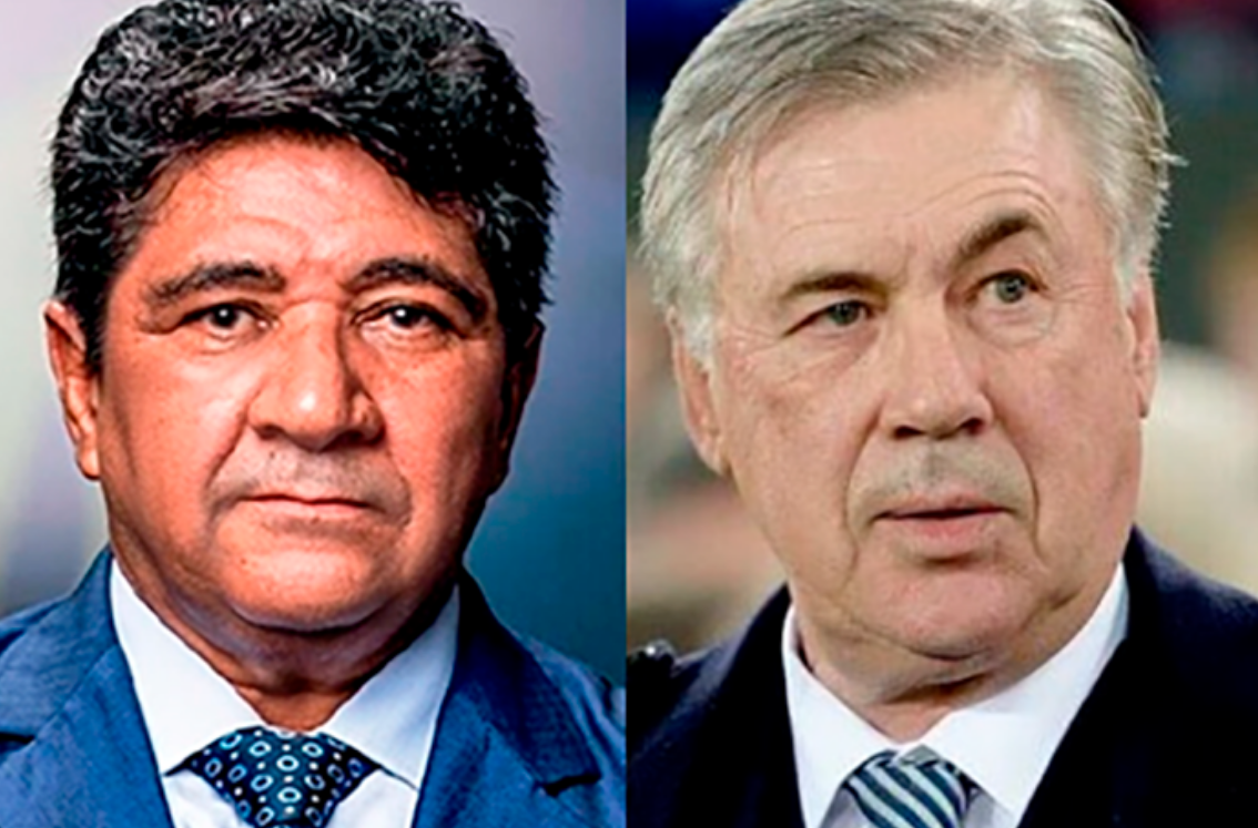 Ednaldo e Ancelotti
