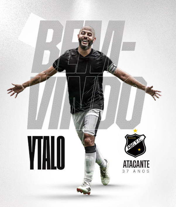 Ytalo, nova contratação do ABC. Foto: Divulgação/ABC