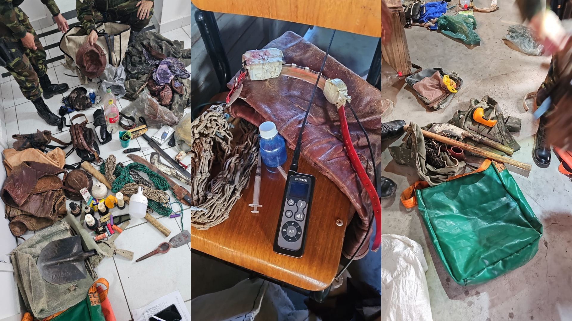 Caça ilegal: PM prende quatro pessoas com animais abatidos e drogas no interior do RN