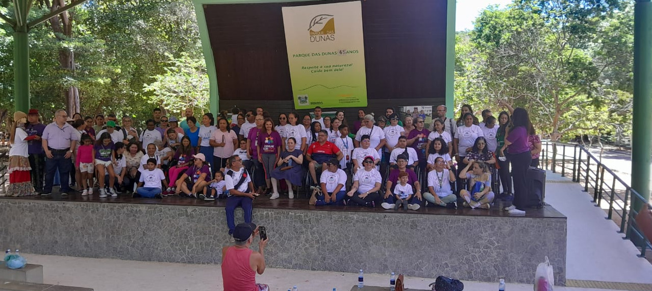 Movimento organizado pela Apales para reunir pacientes assistidos pela Associação. Imagem: Acervo Apales.