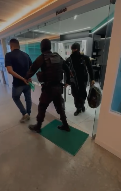 Momento da ação da polícia. Foto: Divulgação/Polícia Civil do RN