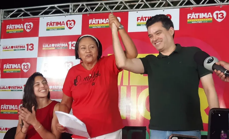 Walter com Fátima