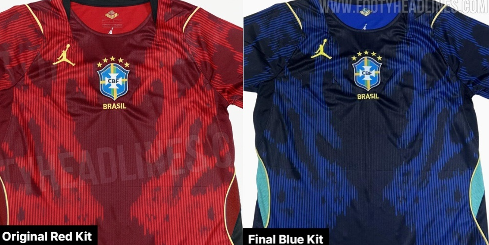 Foto compara os dois modelos. Foto: Reprodução/Footy Headlines 