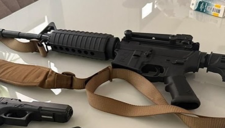 Arma apreendida pelos agentes. Foto. Reprodução/Redes sociais