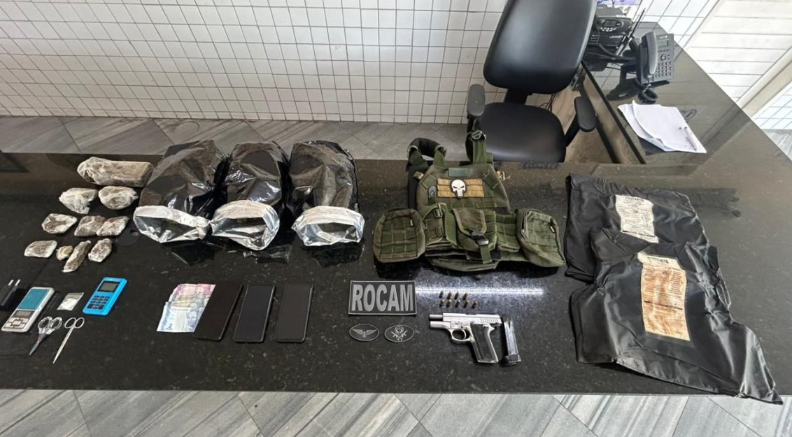 Itens apreendidos pelos policiais. Foto: Divulgação/Polícia Militar do RN