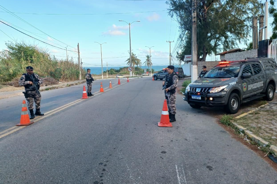 Agentes durante a operação. Foto: Divulgação/PMRN