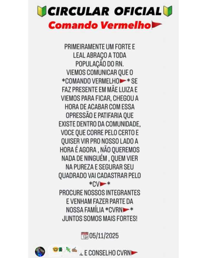Foto: Reprodução/Sem Mordaça RN
