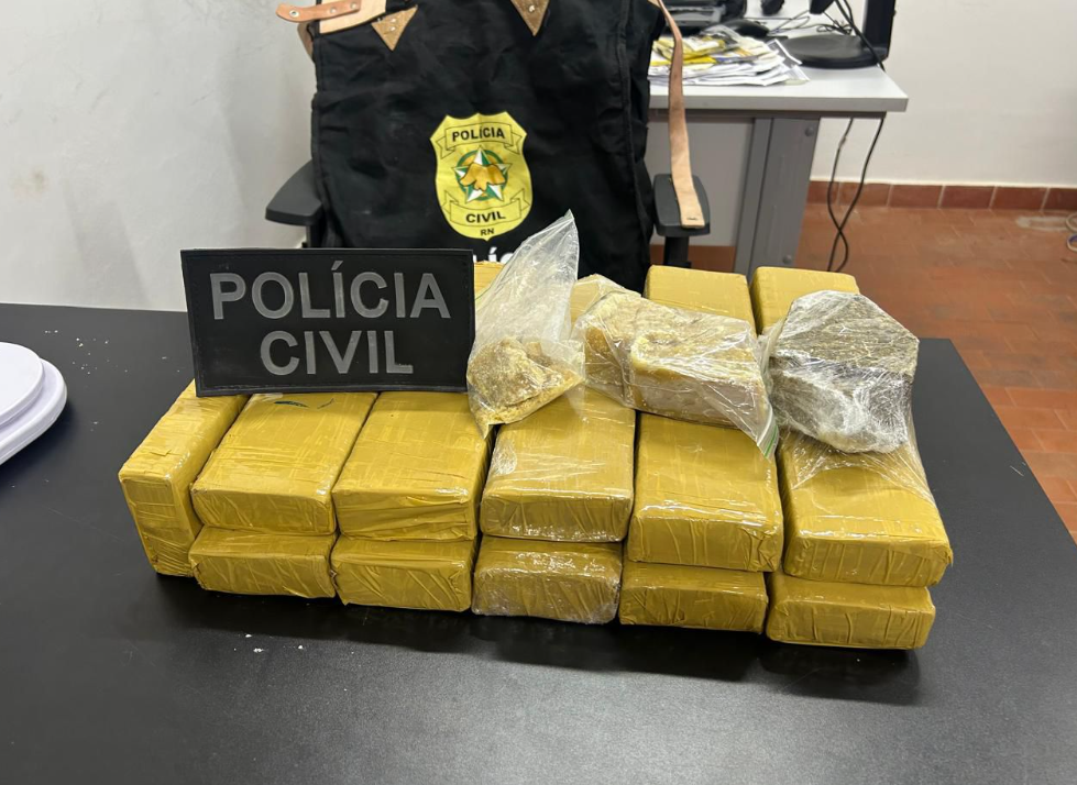 Material apreendido pelos agentes. Foto: Divulgação/PCRN