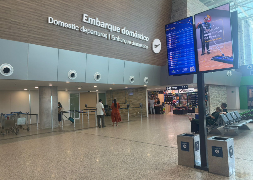 O Aeroporto Internacional de Natal, localizado em São Gonçalo do Amarante, encerrou o mês de novembro como o 4º melhor aeroporto do Brasil. Imagem: divulgação Aeroporto de Natal.