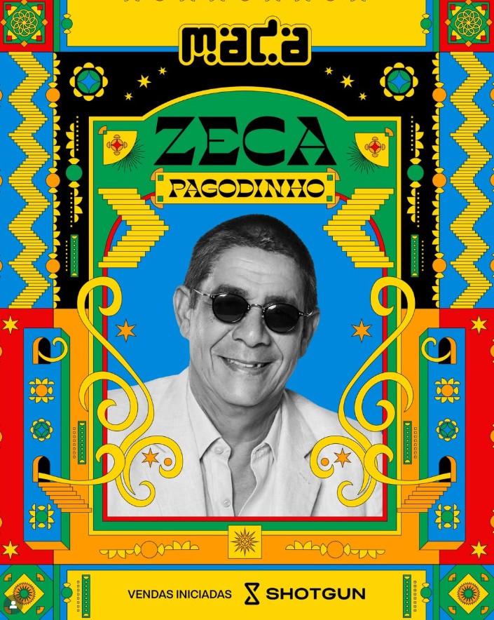 Zeca Pagodinho é a primeira atração do Mada 2026 - Reprodução: Instagram