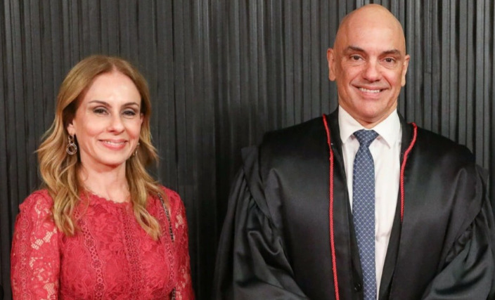 O escritório de advocacia da esposa de Alexandre de Moraes mantinha um contrato de R$ 129 milhões com o Banco Master. O acordo previa pagamentos mensais de R$ 3,6 milhões, no período entre 2024 e 2027. Imagem: internet.