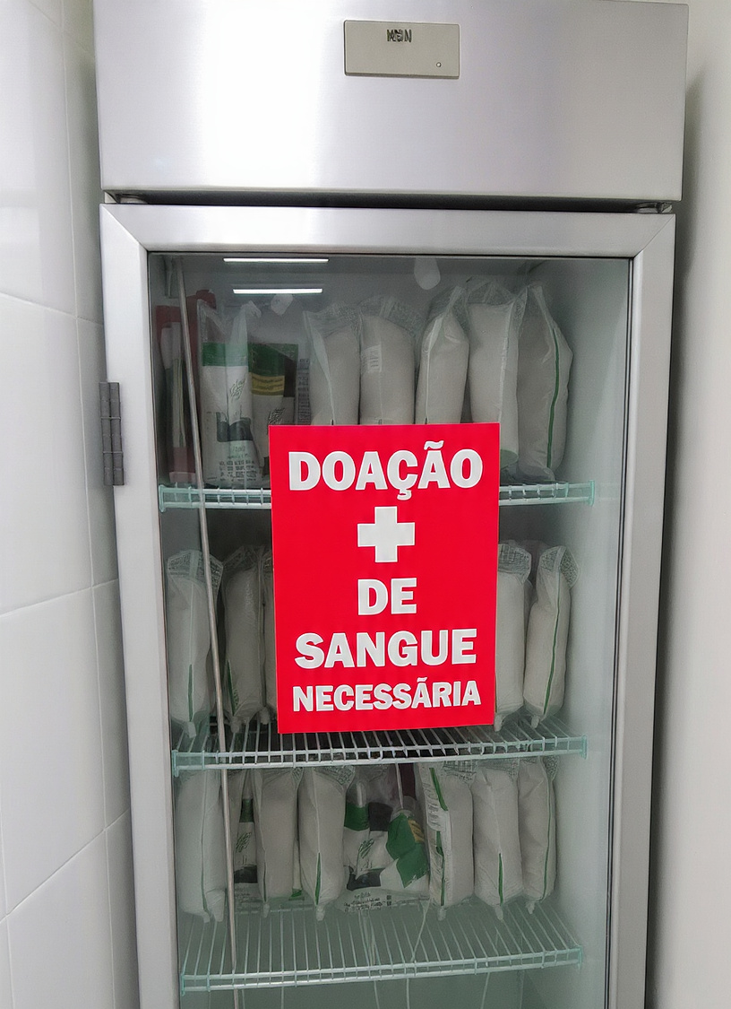 Estoque está baixo, no momento estamos com os tipos  O positivo e B negativo em estado crítico / Foto: 