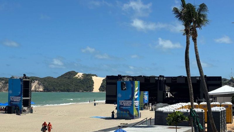 Megaestrutura recebe shows até o dia 31/12. Foto: BNews Natal 