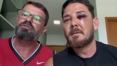 Casal relatou agressões em vídeo publicado em redes sociais. Foto: Reprodução/Internet
