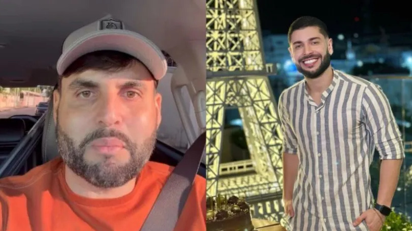 Imagem do prefeito de Currais Novos, Lucas Galvão, e do participante do BBB 26, Marcelo Alves.
