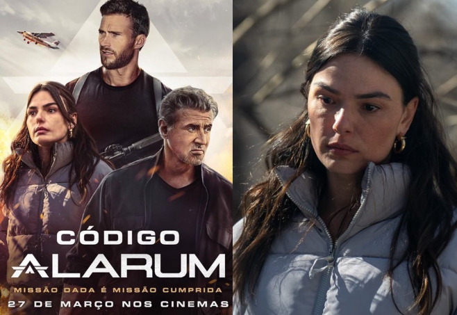 “Código Alarum” chegou aos cinemas brasileiros em março de 2025 e acompanha a história de Joe (Scott Eastwood) e Lara (Willa Fitzgerald), agentes secretos que vivem fora do radar.