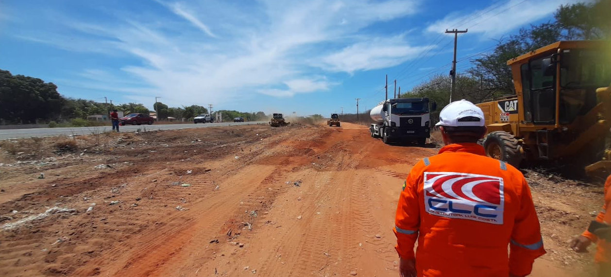 Obras em execução. Foto: Carlos Costa
