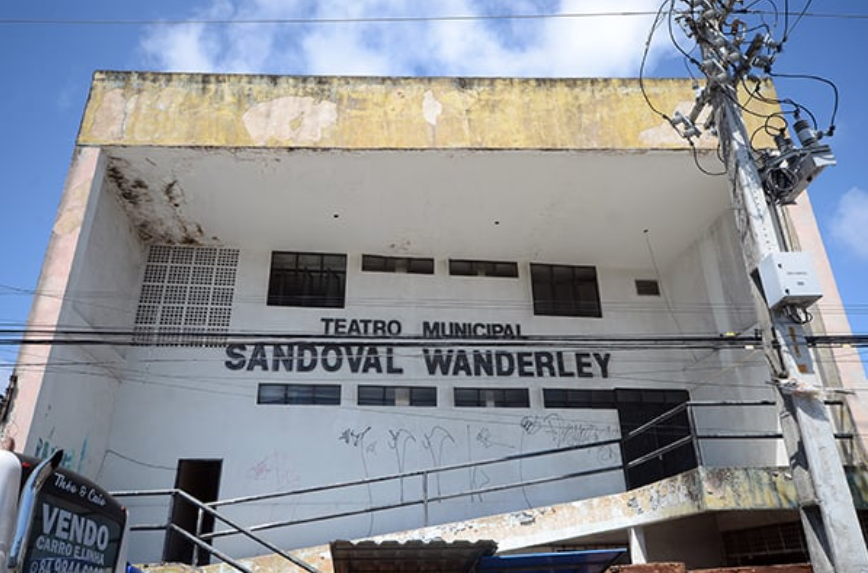 Teatro Sandoval Wanderley antes da reforma. Foto: Reprodução/Tribuna do Norte