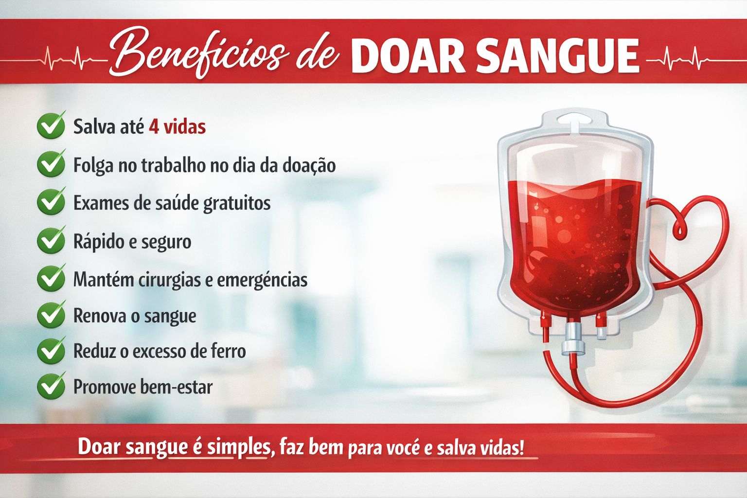 benefícios doação de sangue - IA