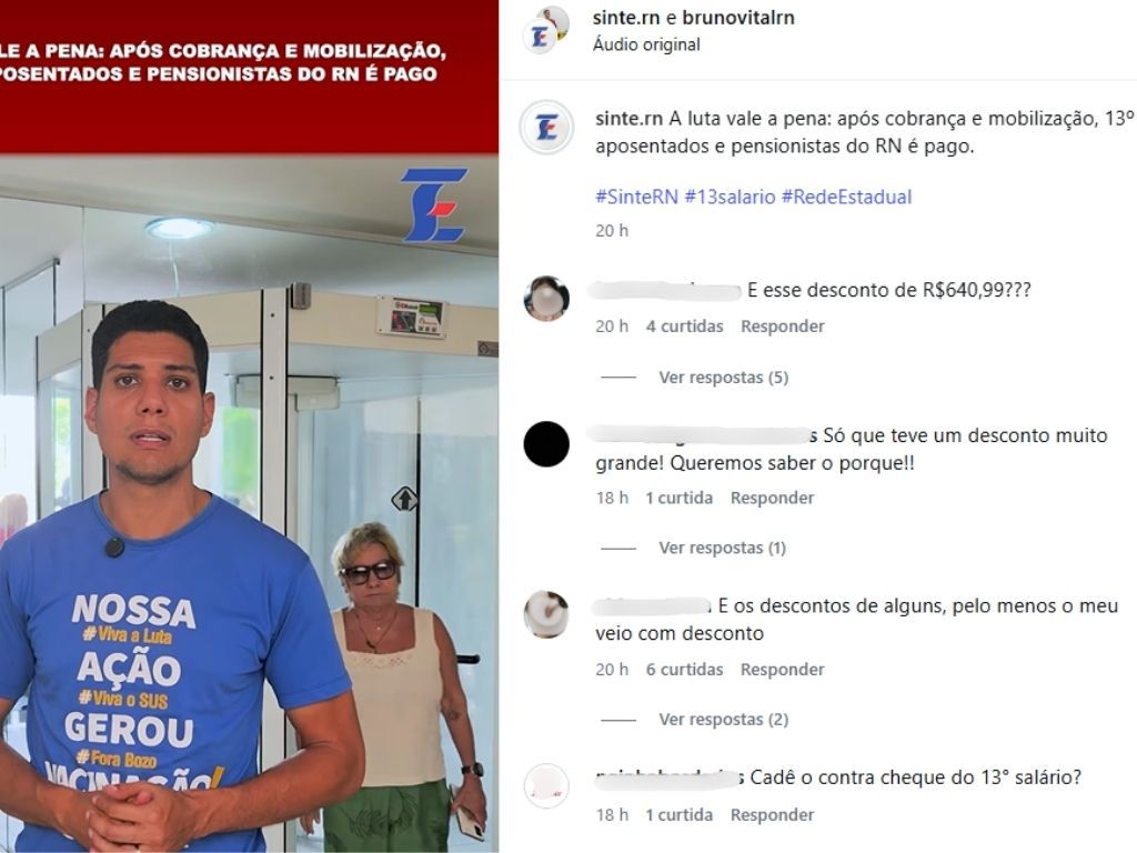 descontos de IR no 13º salário de aposentados