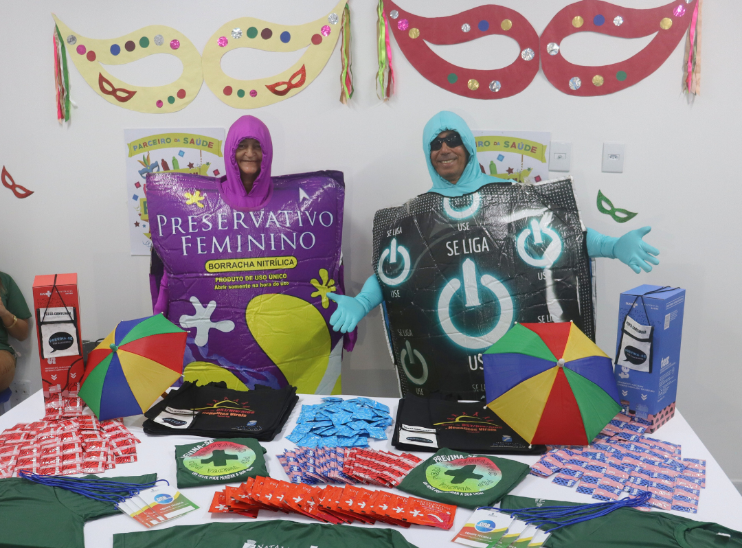 Mais de 315 mil itens de prevenção (entre preservativos e lubrificantes) serão entregues aos foliões potiguares para garantir um Carnaval seguro. Foto: Divulgação/SMS