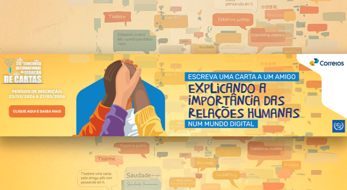 Com prêmios de até R$ 7,5 mil, concurso dos Correios incentiva estudantes de até 15 anos a refletirem sobre a tecnologia através da escrita. Foto: Divulgação/Correios