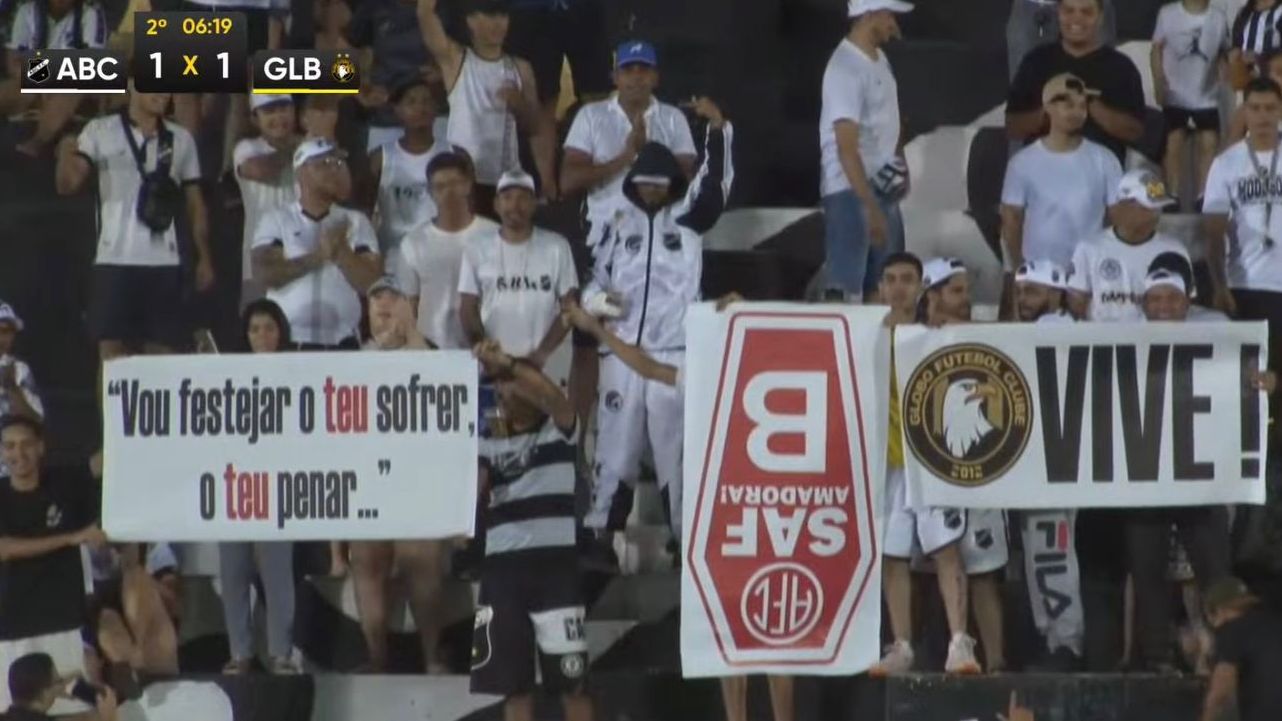 Torcida do ABC realiza "velório" do maior rival. Foto: reprodução/Canal Goat
